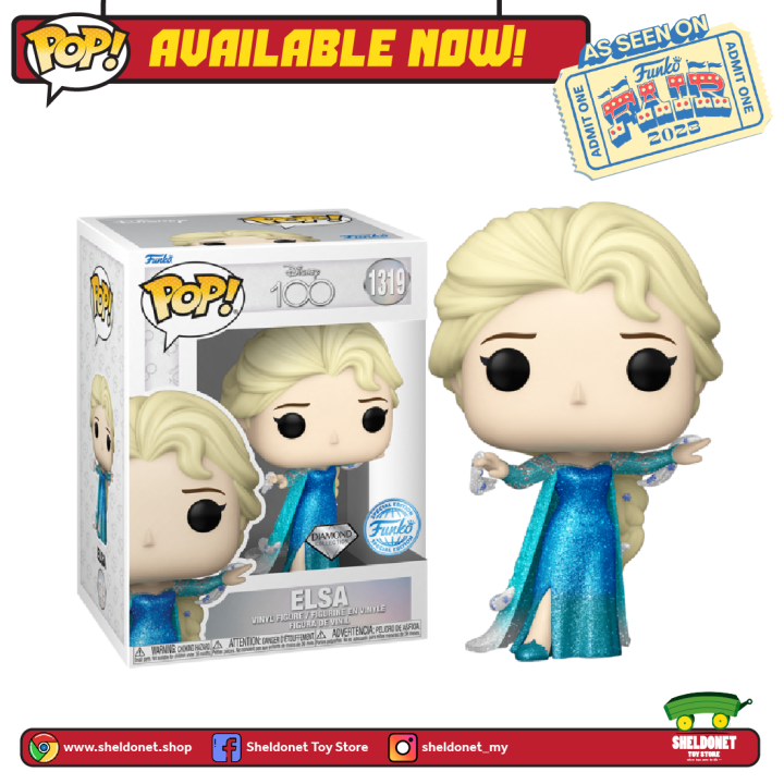 [IN-STOCK] Funko Pop! Disney: D100 - Elsa [Diamond Glitter] [Exclusive ...