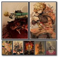 Vinland Saga KraftCanvas โปสเตอร์ HomeDecal จิตรกรรมฝาผนังผ้าใบสำหรับกาแฟบ้านบาร์29การออกแบบที่มีอยู่