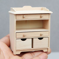 1:12 Dollhouse Miniature Cabinet Storage Rack ตู้เก็บของรุ่นเฟอร์นิเจอร์อุปกรณ์เสริมสำหรับบ้านตุ๊กตา Decor Kids Play Toys