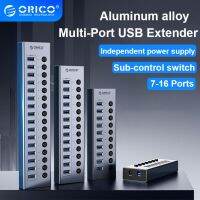 【LZ】☽  ORICO-Alumínio Alloy USB Hub 3.0 Splitter Power Adapter Multi-Port USB Extender com Switch Acessórios para laptop 7 Port 10 Port 13 Port