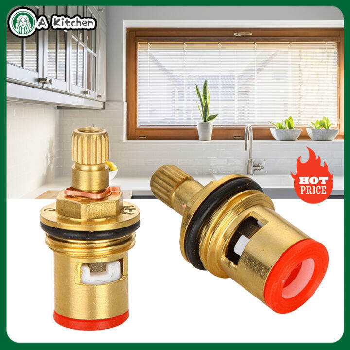 ทองเหลือง Faucet Valve Core Water Tap Valve Cartridge สำหรับร้านอาหาร