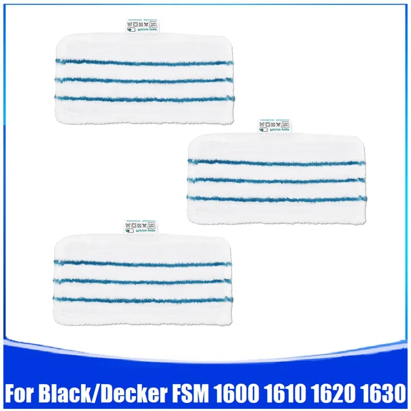 4PCS Mop Pads for Black/Decker Mop FSM1600 1610 1620 1630 Washable
