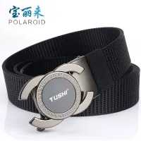 The new automatic belt leisure business buckle nylon alloy belts mens