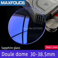 Sapphire glass lens antireaction Blue AR-coating Double dome 1.2mm thick 30mm 38.5mm dia watch glass replacement parts