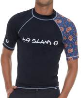 69SLAM MEN SWIMWEAR SHORT SLEEVES UV PROTECTED RASH VEST / เสื้อว่ายน้ำป้องกันรังสียูวี แขวนสั้น ผู้ชาย