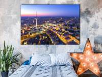 ศิลปะบนผนังเบอร์ลิน,เบอร์ลิน Skyline Canvas Print,เบอร์ลิน Cityscape Poster,เครื่องตกแต่งฝาผนังเยอรมัน