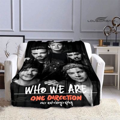【CW】♕☬  Direction Combination Printed Blanket Warm Soft and Bed Birthday