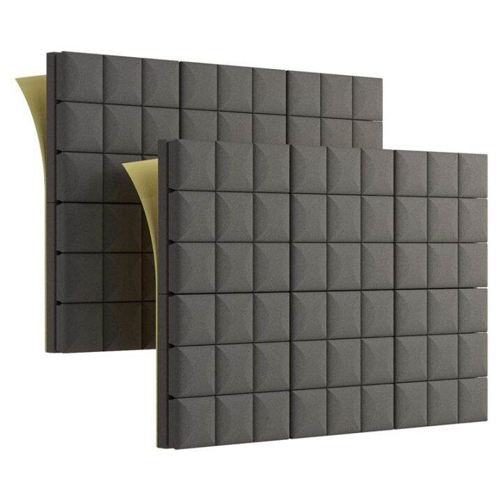 12Pcs Adhesive Acoustic Foam Panels Sound Proof Foam Panels 2 X12