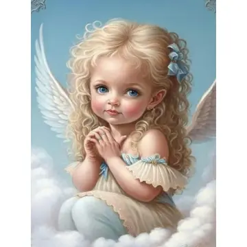 Little Girl Angel DIY 5D Diamond Painting Kit Rhinestone Picture Handmade  Crafts