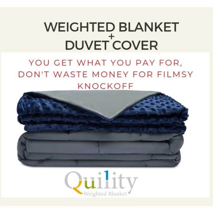 Premium Weighted Blanket with Duvet Cover (Authentic) Lazada PH