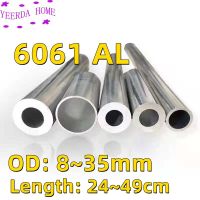 8mm~35mm Dia 6061 Aluminum tube pipe   High-Quality hollow alloy aluminum tube Shaft sleeve Pole CNC DIY Wholesale Wires Leads Adapters