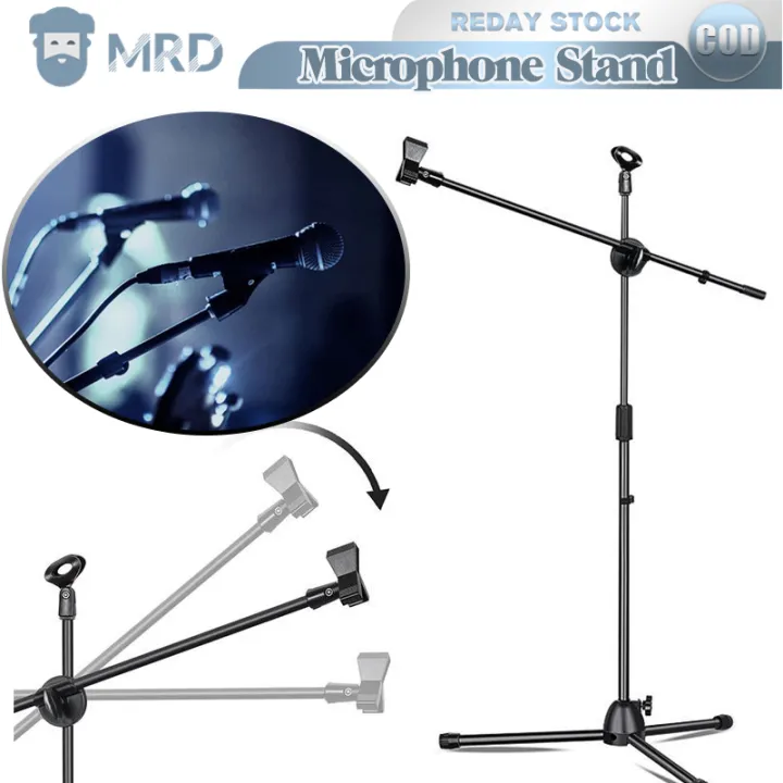 Microphone Stand Professional Floor Metal Stand Adjustable Stage Tripod  Microphone Holder For Computer Recording Production Cover Singing Recording  Online K song Video Chat Radio Radio Host Live Broadcast | Lazada PH