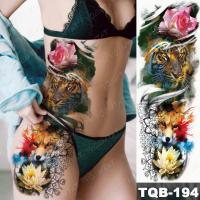 hot【DT】 Temporary Sticker Tiger Flash Tatto Man Color Large Fake Sleeve Tatoo Woman