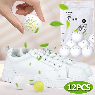 12Pcs Shoes Deodorizer Freshener Balls Foot Care Fragrance Air-fresh Shoebox Closet Cabinet Fresh Perfue Ball Footwear Fragrance