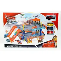 The Cars Set รางจอดรถคาร์ พร้อมโมเดลรถ 3 คัน พิเศษมีเครื่องบินเพิ่มใหม่ 1 ลำ พร้อมสถานีให้บริการต่างๆ ส่งเสริมพัฒนาการ