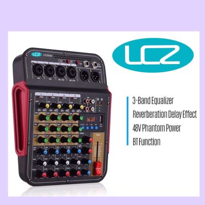 LCZ Muslady TM4 ดิจิตอล 4-Channel Audio Mixer คอนโซลผสมในตัว Phantom Power ระบบเสียงสำหรับสตูดิโอ(LCZ LC2020)