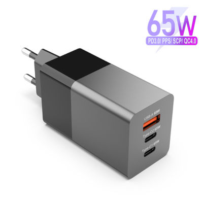 20213 Ports GaN PD 65W PPS QC4 45W SCP Quick Charger 65W USB C Wall Charger Power Adapter for Laptops iPhone Samsung XIAOMI