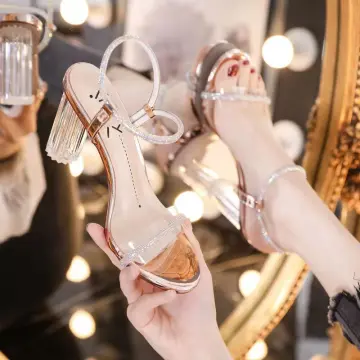 Cape Robbin Miska High Heels for Women, Transparent Strappy Open Toe Shoes  Heels for Women, Nude, 10: Buy Online at Best Price in UAE - Amazon.ae