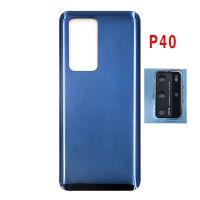 สำหรับ Huawei P40 P40Pro ฝาหลังแบตเตอรี่หน้าจอโทรศัพท์3มิติเคสหลังสำหรับ Huawei P40 Pro + อะไหล่เปลี่ยนเลนส์ที่จับกล้องรูปตัวยู