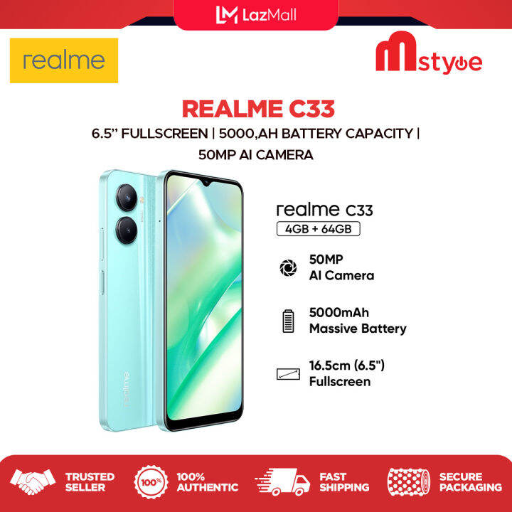 realme c33 battery mah