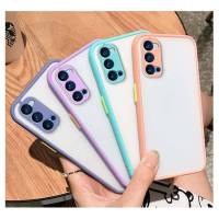 ｛ส่งจากไทย｝เคสขอบสีหลังด้าน เคสกันกล้อง Samsung A02/A21s​/A32/A42/เคส​กันกระแทก​