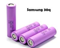 4pcs Samsung 30Q 18650 3000mAh 3.6V Battery ถ่านชาร์จ 18650 รุ่น INR18650-30Q 3000mAh (4 ก้อน)