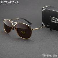 【hot】☑  TUZENGYONG 2023 Brand Alloy Mens Sunglasses Polarized UV400 Glasses  Men Eyewear Oculos de sol