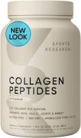 SR Sports Research Collagen Peptides Hydrolyzed Type I &amp; III Collagen Unflavored, 32 oz (907 g)