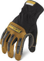 Ironclad Ranchworx Work Gloves RWG2, Premier Leather Work Glove, Performance Fit, Durable, Machine Washable, (1 Pair), Large - RWG2-04-L