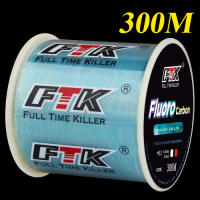 FTK 300M Invisible Fishing Line 0.20mm-0.50mm 4.13LB-34.32LB Speckle Fluorocarbon Coating Fishing Line Super Strong Spotted Line