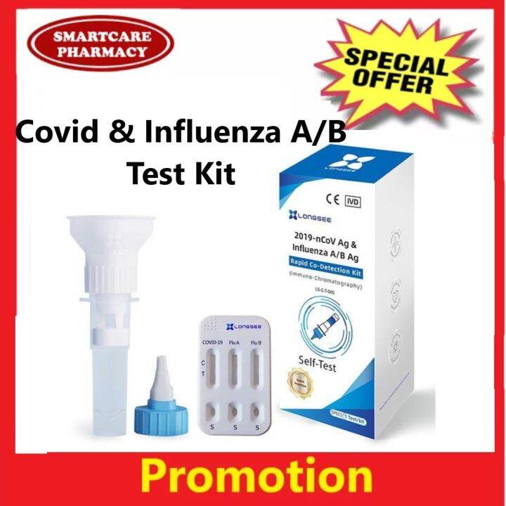 Longsee Influenza & Covid Self Test Kit | Lazada