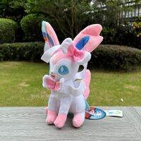 (ร้อน) 30เซนติเมตรใหม่โปเกมอนของเล่นตุ๊กตาหมอบ Sylveon น่ากอดการ์ตูนยัดไส้สัตว์นุ่มตุ๊กตาของขวัญ