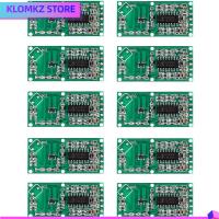 KLOMKZ 10pcs RCWL-0516 Rcwl 0516เซ็นเซอร์เรดาร์ไมโครเวฟ เซ็นเซอร์ของมนุษย์ บล็อกเซ็นเซอร์ เซนเซอร์อัจฉริยะ Arduino สำหรับเด็ก