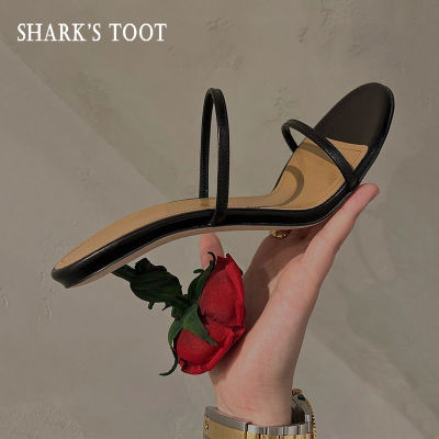 Sharks tooth Rose sandals Stiletto heels French rose sandals (size 34-39) JLSX203