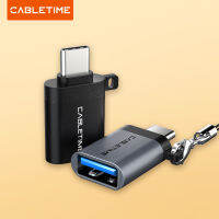 CABLEIME Type C OTG อะแดปเตอร์ USB3.0หญิงประเภท C อะแดปเตอร์ชาร์จและซิงค์แปลงสำหรับศัพท์มือถือแล็ปท็อปแท็บเล็ต C011.