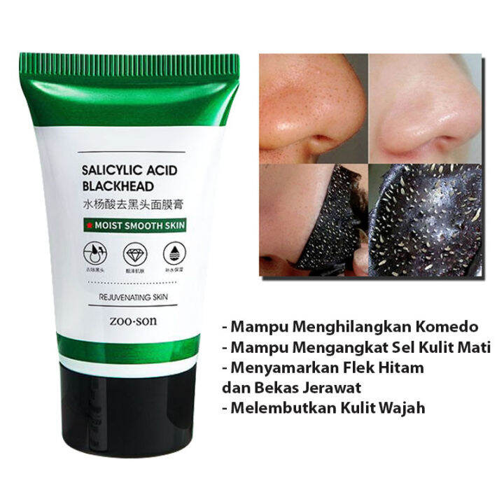 PROMO !! Masker Penghilang Komedo Hidung Dan Pori Pori ZOO.SON ...