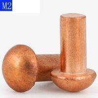 M2 Button Round Head Solid Copper Rivet Knurled Rivet Nut Inser nuts