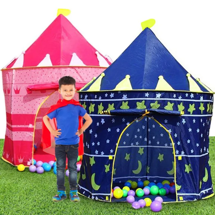 Sofia ZH117 Children Play Tent Boys Blue Castle and Pink/Blue Castle