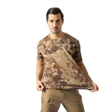 Outdoor Hunting Camouflage T-Shirt Men Breathable Tactical Combat