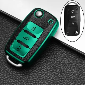 TPU car key case for VW Golf 8 ID.5 ID.4 remote control cover protection  white