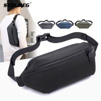 Mens Running Waist Bag Fanny Pack Zipper Chest Bag  Fashion Money Pouch Travel Shoulder Bag Purse Mobile Phone Bag Running Belt