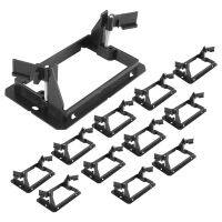 12 Pcs Single Gang (1-Gang) Low Voltage Wallplate Mounting Bracket - Black