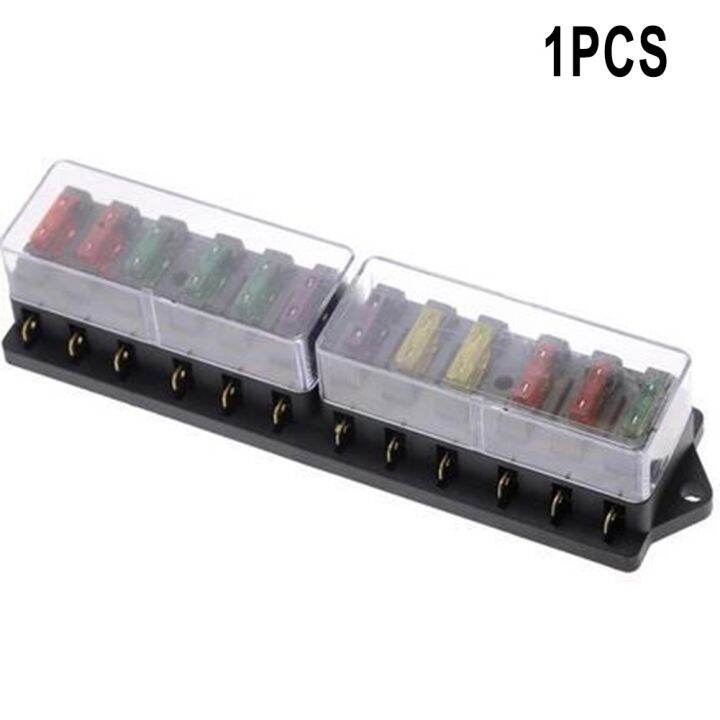 yf-fuse-holder-box-marine-van-1x-12v-24v-1pcs-1x-6-8-10-12-way-ato-block-industrial-accessories-black-boat-new