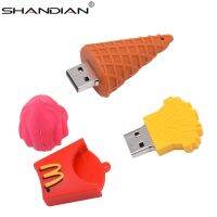 【CW】 SHANDIAN usb Cartoon French fries drive lovely pen 4gb 8g 16gb 32gb 64gb McDonald  39;s memory stick cute gift