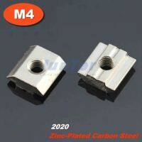 100pcs/lot M4 T Sliding Nut Block Slot 6 Zinc Plated Carbon Steel Aluminum Accessories For 2020 Aluminum Profile Hand Tool Parts Accessories