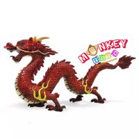 Monkey Toys - โมเดล ไดโนเสาร์ Dragon มังกรจีน แดง ขนาด 22.00 CM (จากหาดใหญ่)