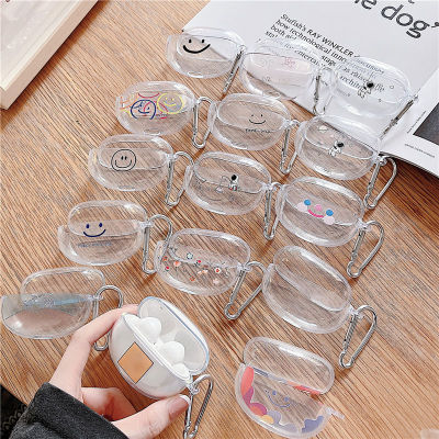 Cute Smiley Earphone Case For Lenovo LP5 Wireless Headphone Soft Silicone Earbuds Transparent Protective Cover Box Accessories Headphones Accessories