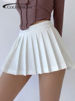 ✆◊ High Waist Skirts Summer Pleated Sexy Mini Vintage Solid Korean Fashion Goth Streetwear Harajuku Kawaii Aesthetic Women Clothing