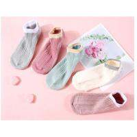 READY STOCK 1 Pair Womens Sock Non-Slip Thin Cotton Blends Low Ankle Cut Candy Color Socks