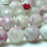 Mamiam Natural Plum Tourmaline Faceted Round Beads 8mm 10mm Smooth Loose Stone Diy celet Necklace Jewelry Making Gift Design